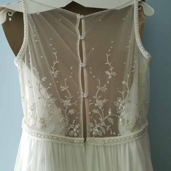 Galina Dresses & Skirts - Sheer lace back wedding dress by Galina